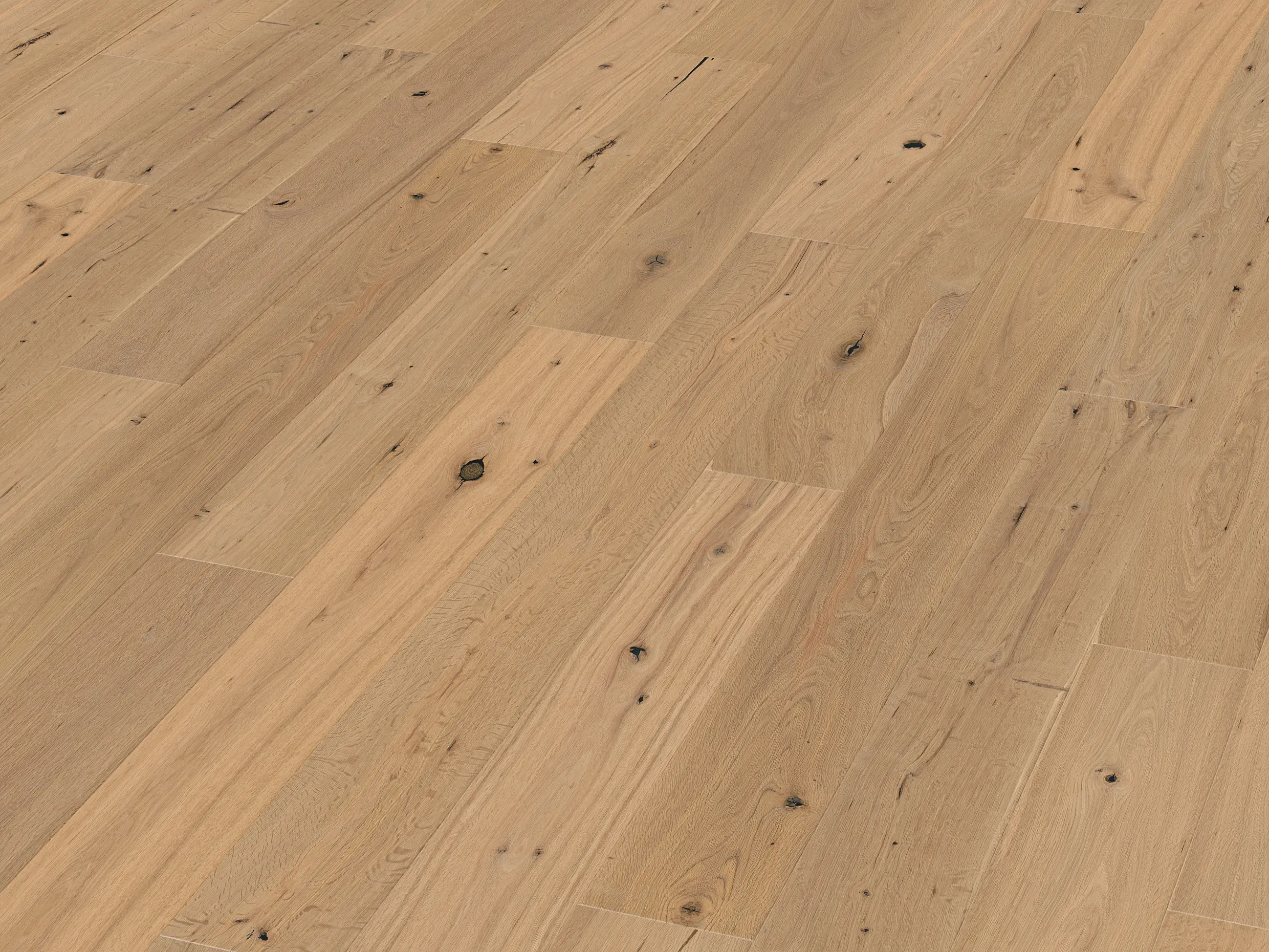 Landhausdiele Eiche Parkett geölt lebhaft Woodbase Basel – Bild 2