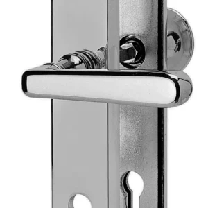 Sicherheitsbeschlag Vienna Chrom poliert Knopf/Drücker