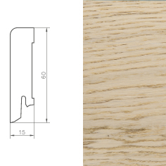 Sockelleiste KF 60 Eiche Savanne