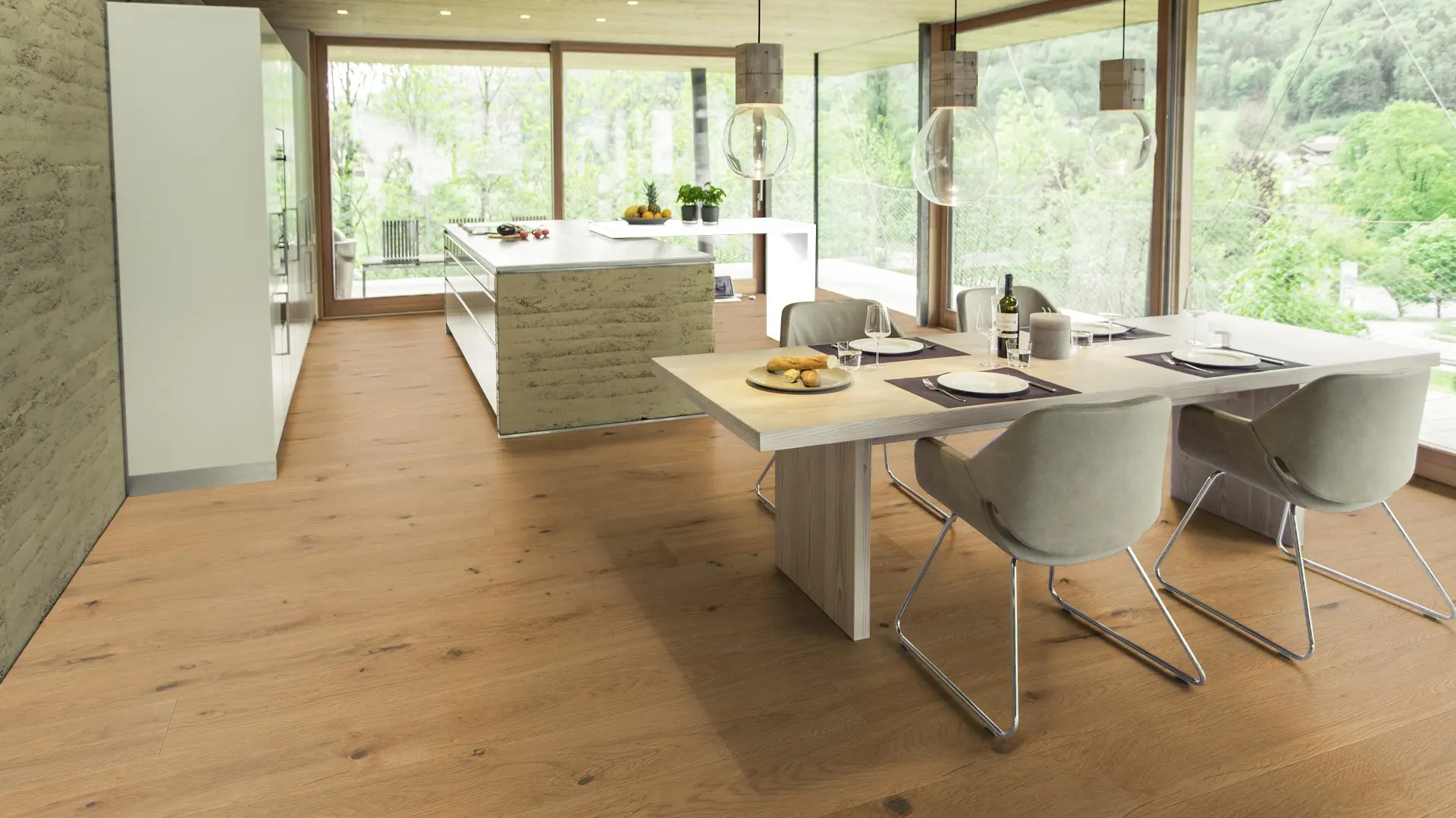 Weitzer Parkett Diele 2245 PLUS Eiche Natur wild ProVital finish (geölt) – Bild 5