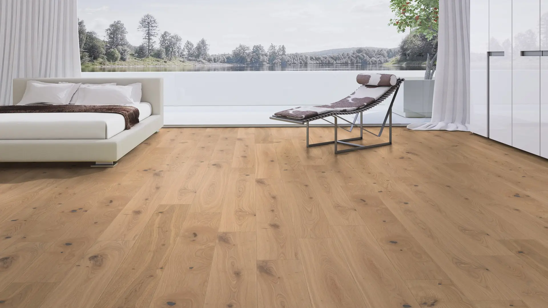 Weitzer Parkett Diele 1800 Eiche Pure wild ProActive+ (lackiert) – Bild 4