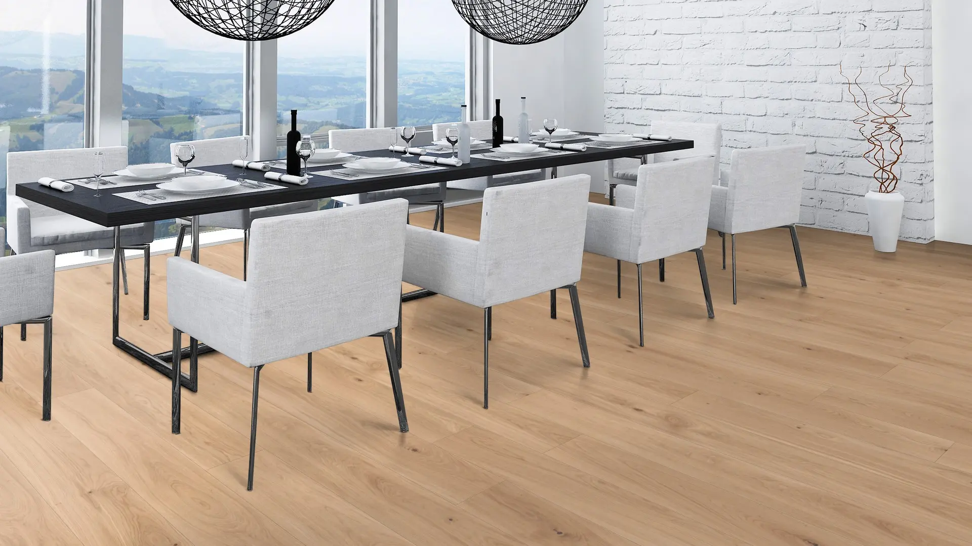 Weitzer Parkett Diele 1800 Eiche Pure wild bunt ProActive+ (lackiert) – Bild 6