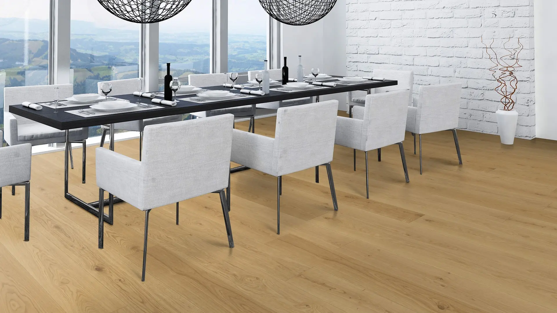 Weitzer Parkett Diele 2245 PLUS Eiche Pure lebhaft ProActive+ (lackiert) – Bild 6