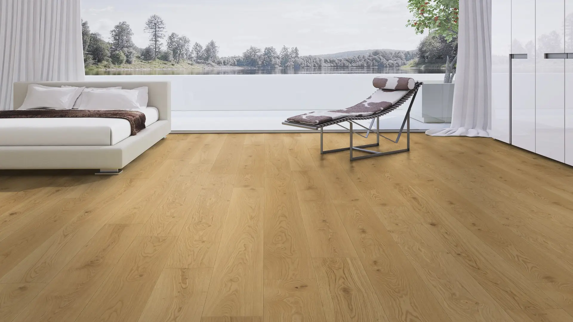 Weitzer Parkett Diele 2245 PLUS Eiche Pure lebhaft ProActive+ (lackiert) – Bild 4