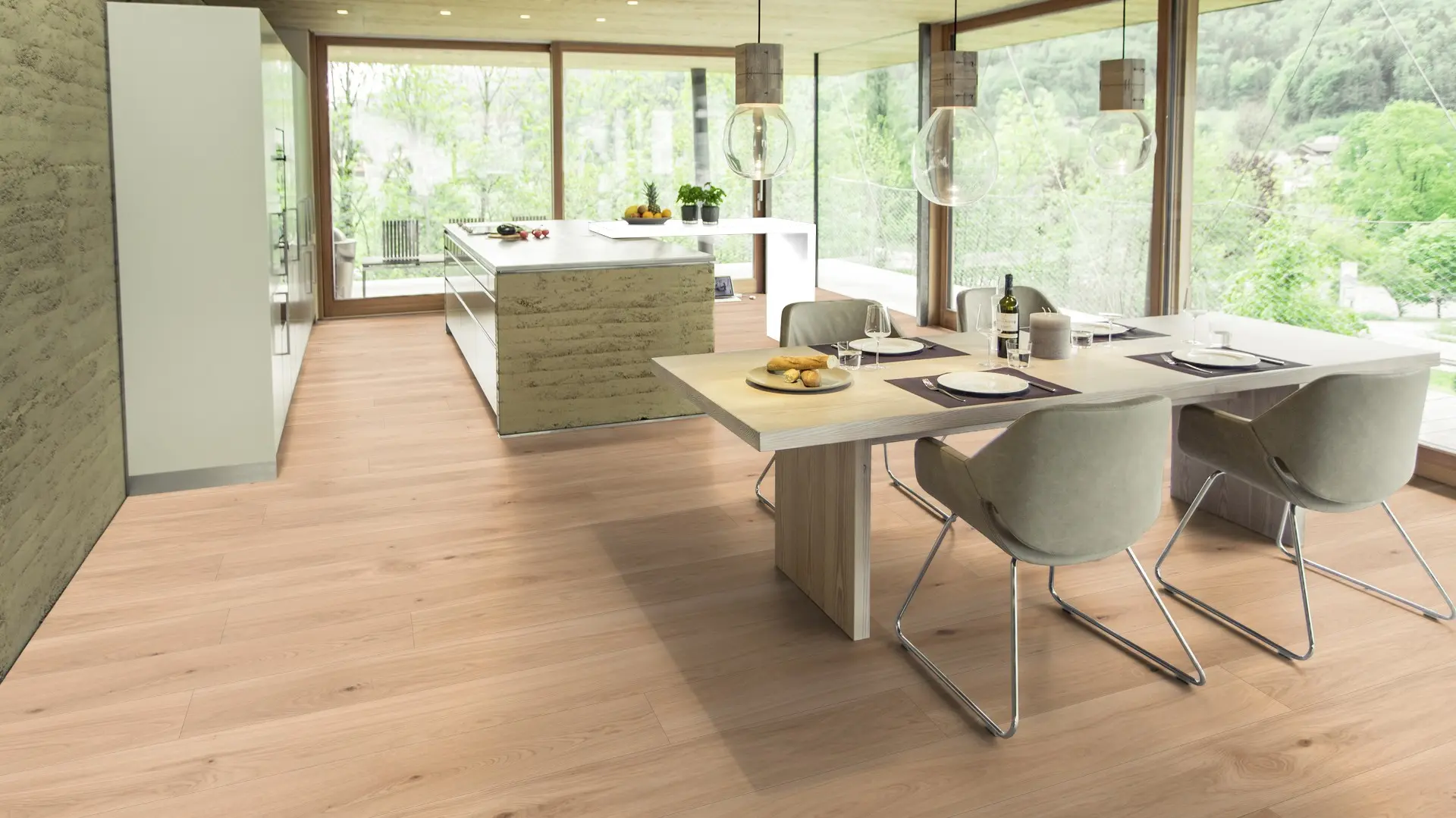 Weitzer Parkett Diele 1800 Eiche Pure wild bunt ProVital finish (geölt) – Bild 5