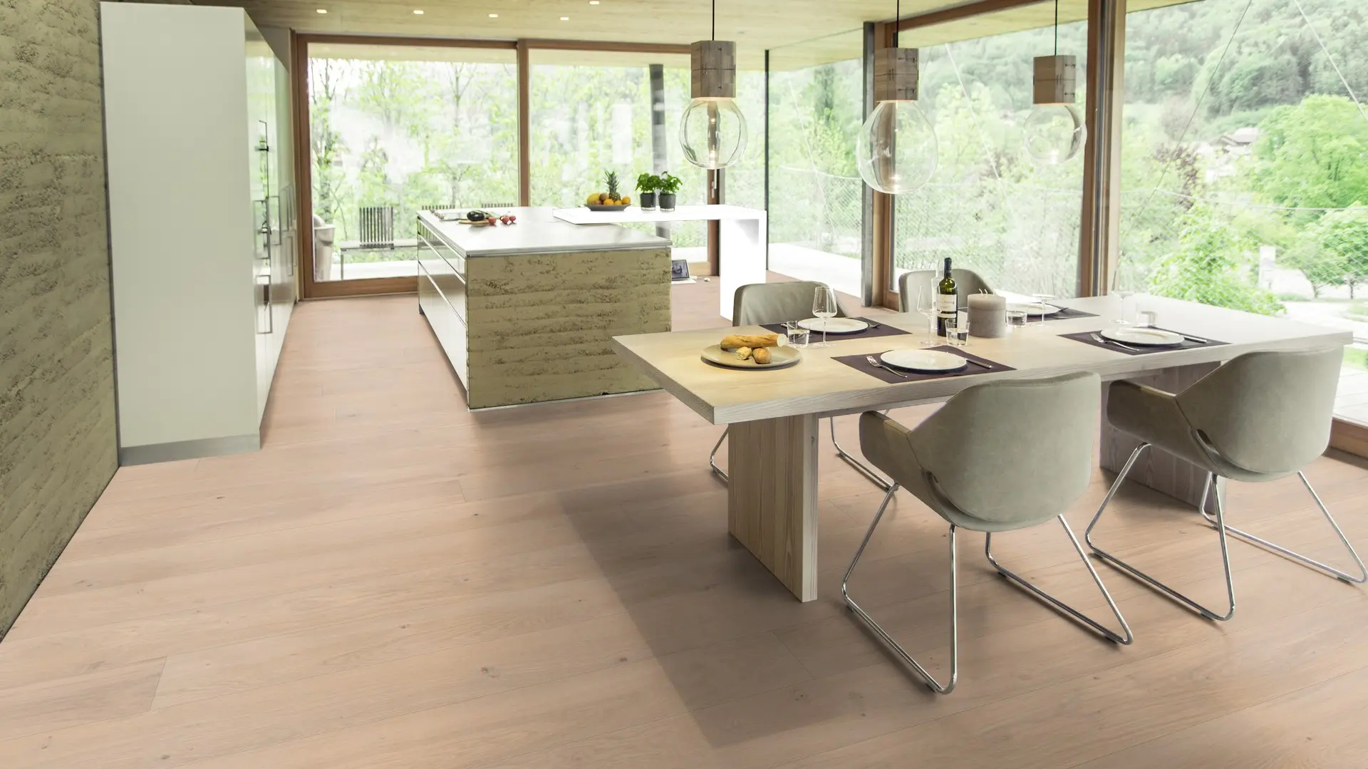 Weitzer Parkett Diele 2245 PLUS Eiche Kaschmir lebhaft ProActive+ (lackiert) – Bild 5