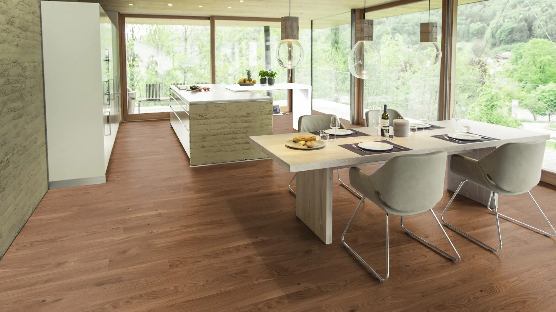 Weitzer Parkett Diele 1000 Eiche Amber lebhaft ProVital finish (geölt) – Bild 5