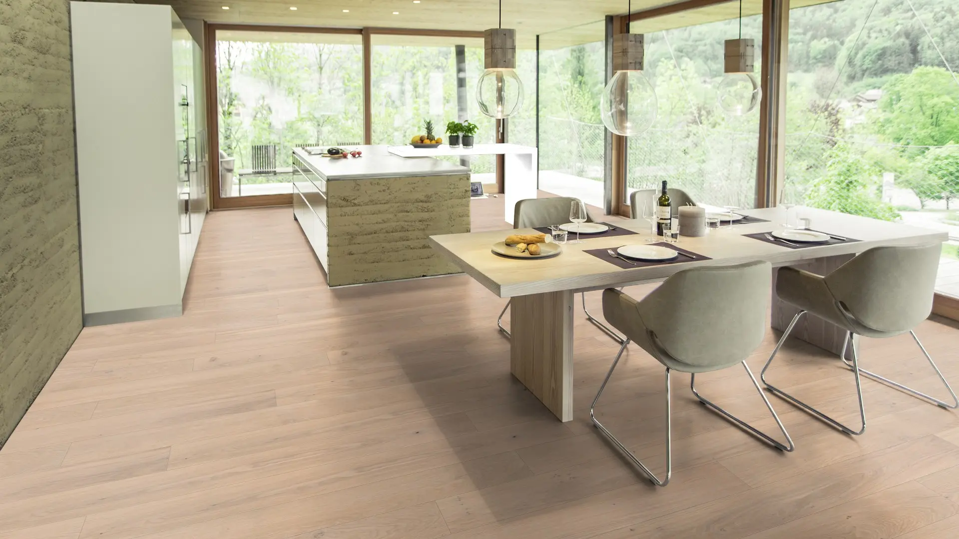 Weitzer Parkett Diele 1400 Eiche Kaschmir lebhaft ProActive+ (lackiert) – Bild 5