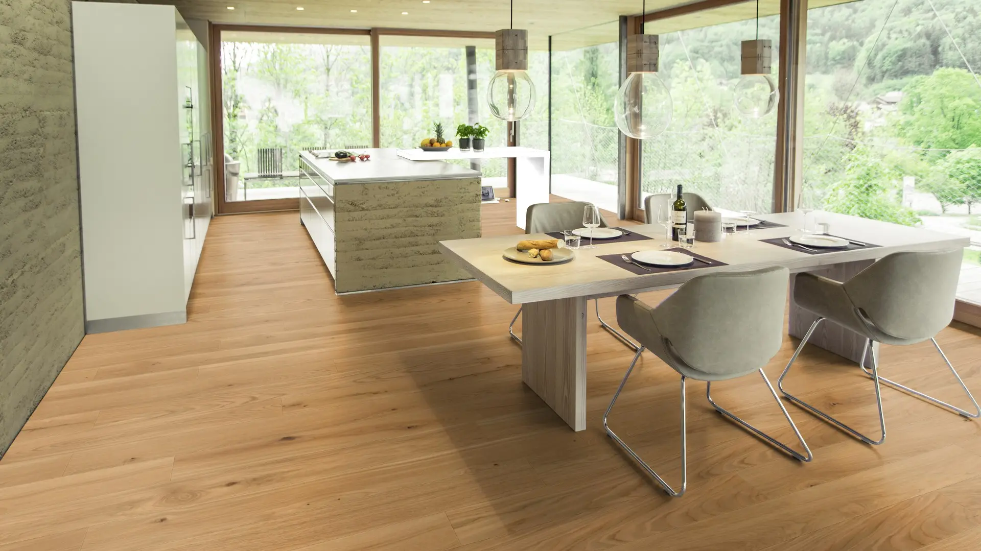 Weitzer Parkett Diele 1400 Eiche Natur lebhaft ProVital finish (geölt) – Bild 5