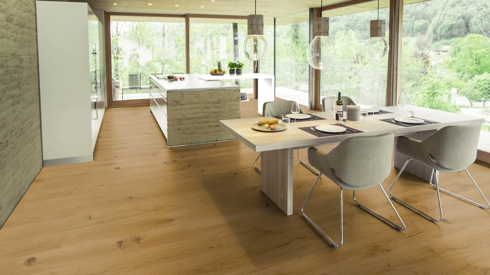 Weitzer Parkett Diele 1800 Eiche Mandel wild ProVital finish (geölt) – Bild 5