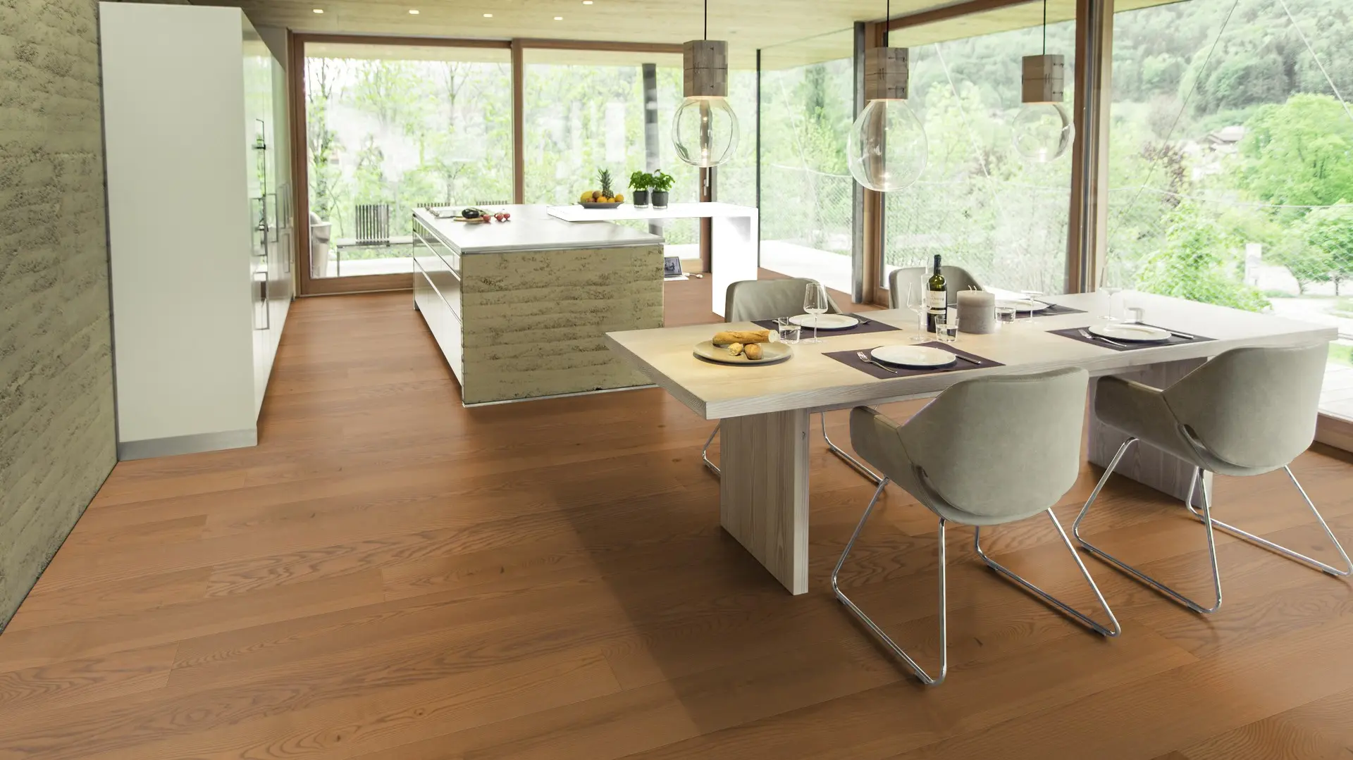 Weitzer Parkett Diele 1800 Esche Amber lebhaft bunt ProVital finish (geölt) – Bild 5