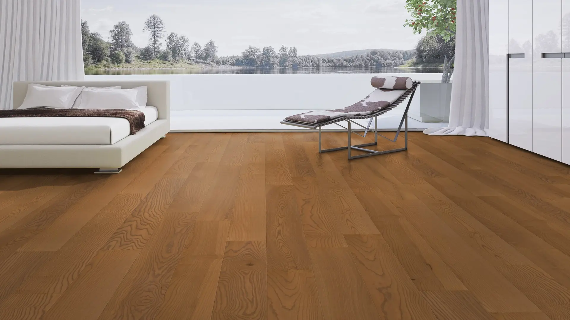 Weitzer Parkett Diele 1800 Esche Amber lebhaft bunt ProVital finish (geölt) – Bild 4