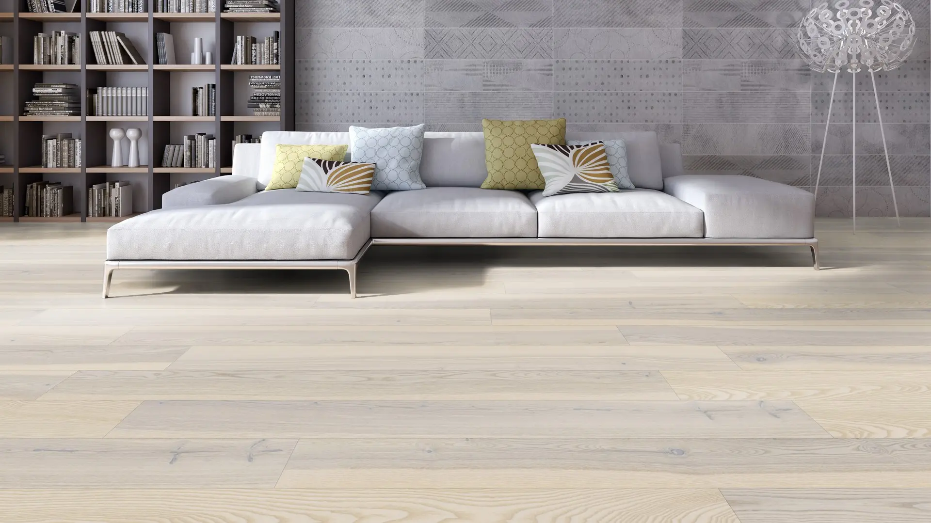 Weitzer Parkett Diele 1800 Esche Polar lebhaft bunt ProActive+ (lackiert) – Bild 3