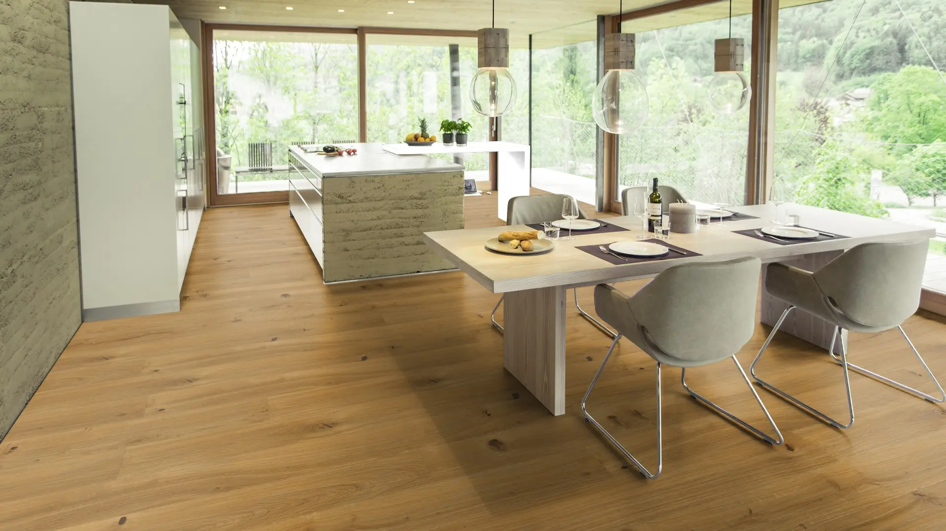 Weitzer Parkett Diele 1800 Eiche Mandel wild ProVital finish (geölt) – Bild 5