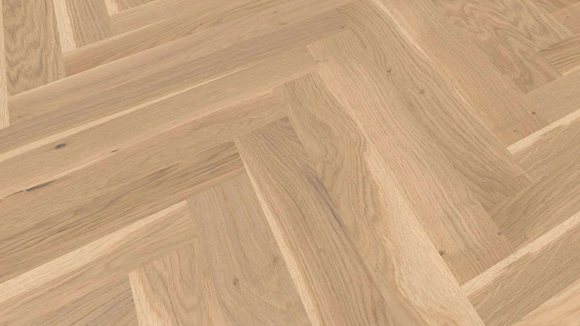 Weitzer Parkett Stab 500 Eiche Kaschmir lebhaft bunt Fischgrät 90° ProActive+ (lackiert)
