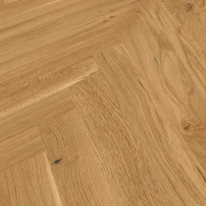 Weitzer Parkett Stab 500 Eiche Natur lebhaft bunt Fischgrät 90° ProActive+ (lackiert)