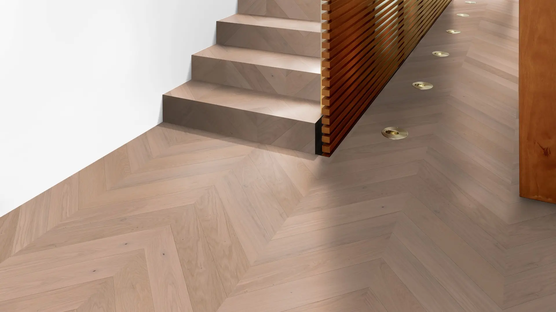 Weitzer Parkett Stab 750 Eiche Kaschmir lebhaft Französisch Fischgrät 45° ProVital finish (geölt) – Bild 6
