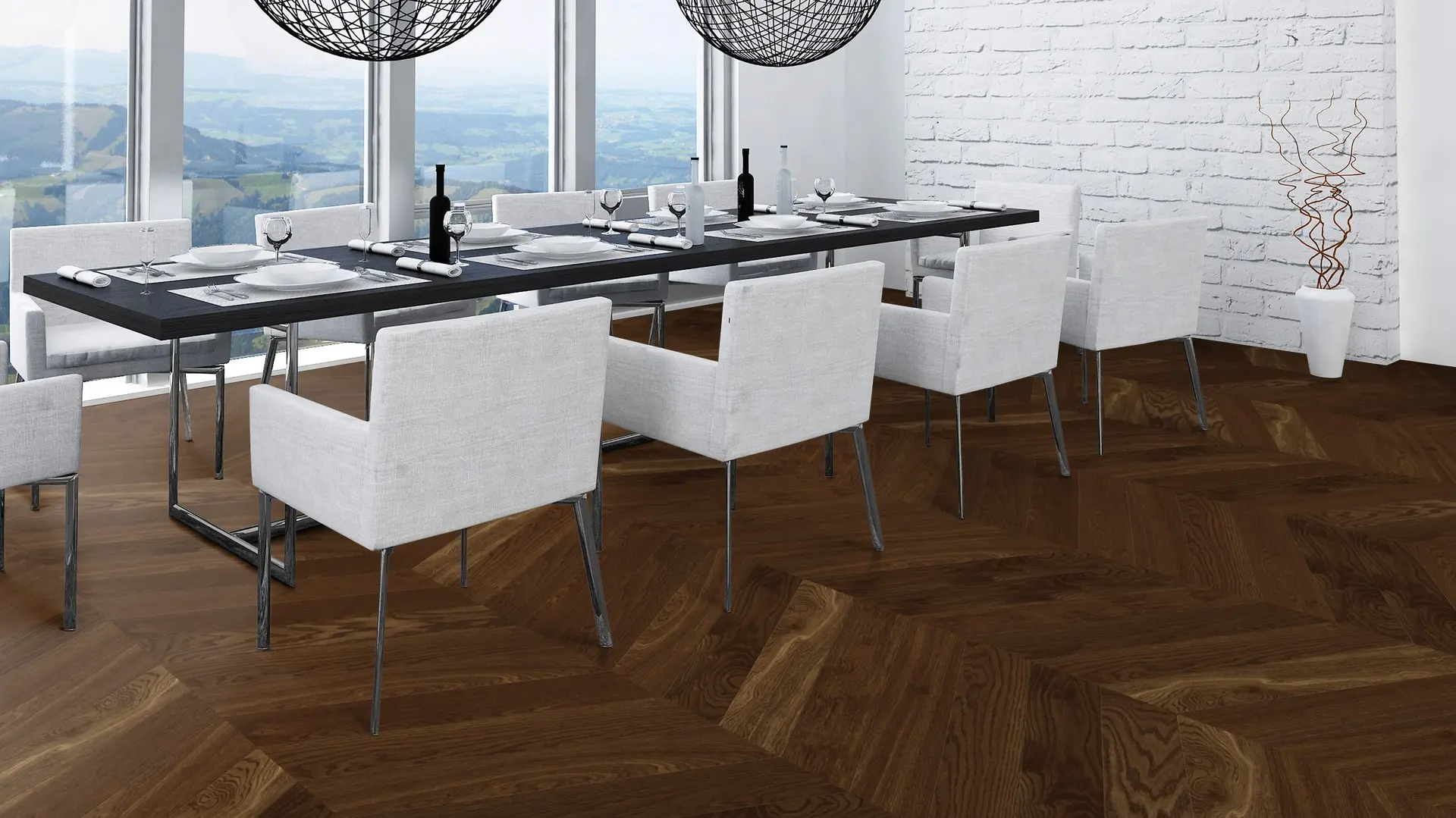 Weitzer Parkett Stab 750 Eiche Natur lebhaft Französisch Fischgrät 60° ProVital finish (geölt) – Bild 5
