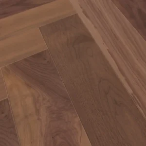 Weitzer Parkett Stab 750 Nussbaum Natur lebhaft bunt Fischgrät 90° ProActive+ (lackiert)