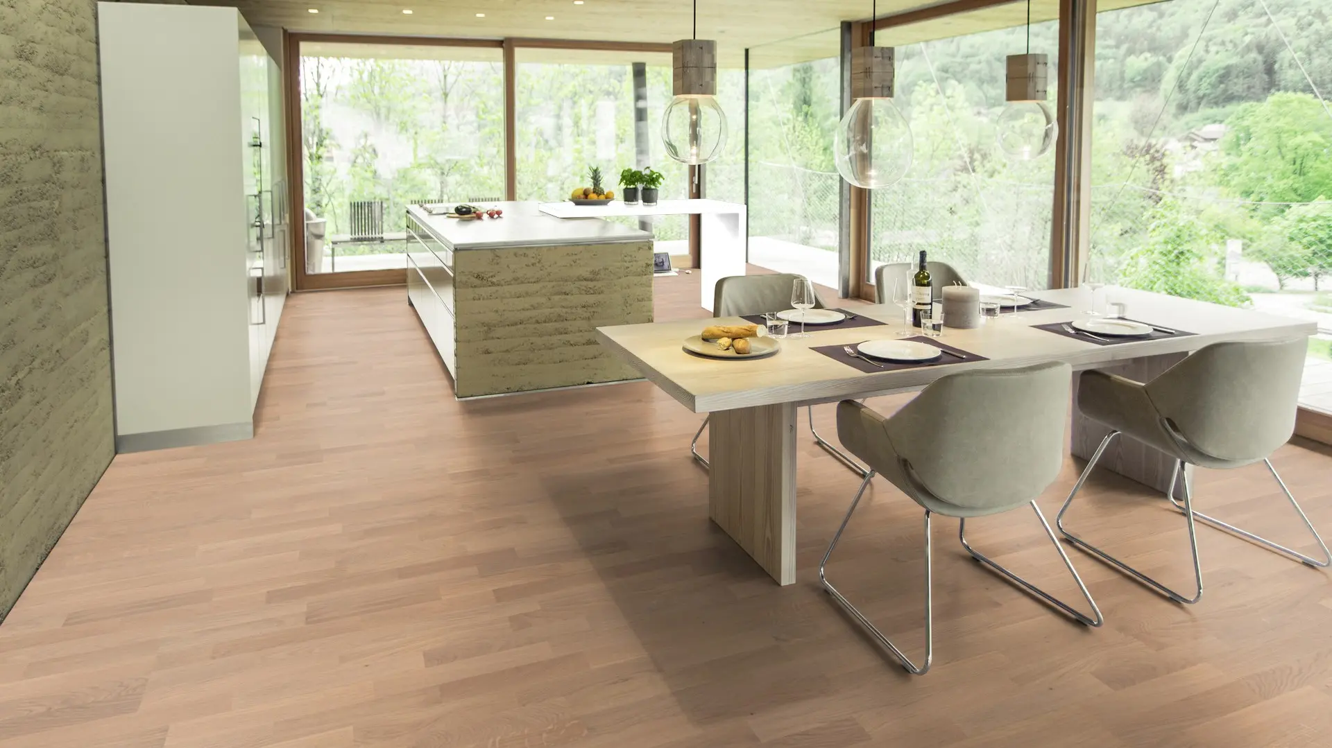 Weitzer Parkett Stab 2245 Eiche Kaschmir ruhig ProActive+ (lackiert) – Bild 5
