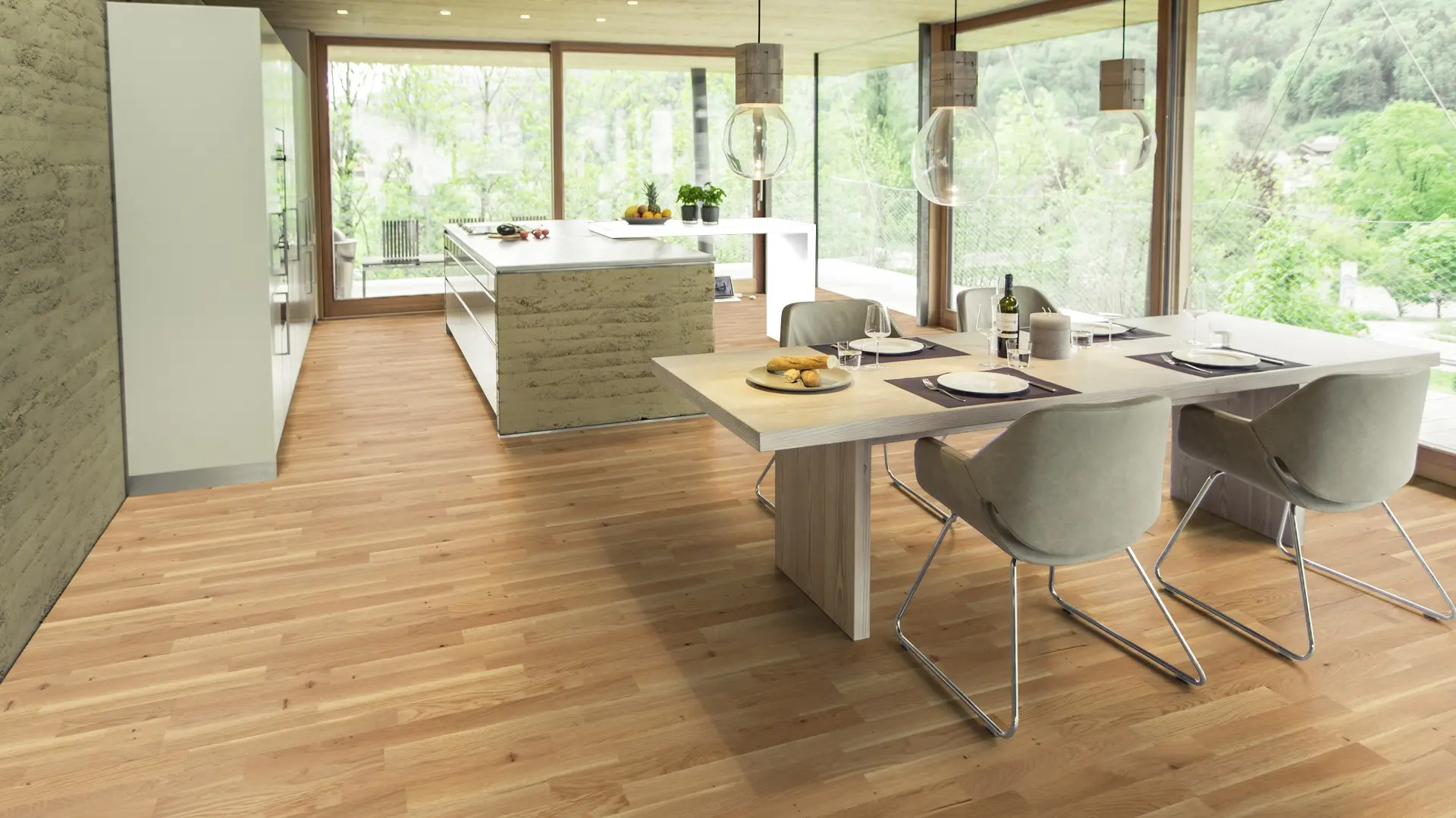 Weitzer Parkett Stab 2245 Eiche Natur lebhaft bunt ProVital finish (geölt) – Bild 5