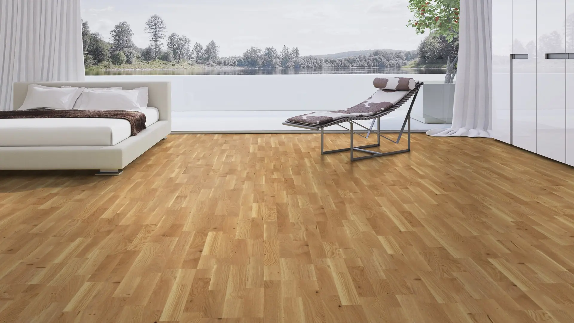 Weitzer Parkett Stab 2245 Eiche Natur lebhaft bunt ProVital finish (geölt) – Bild 4