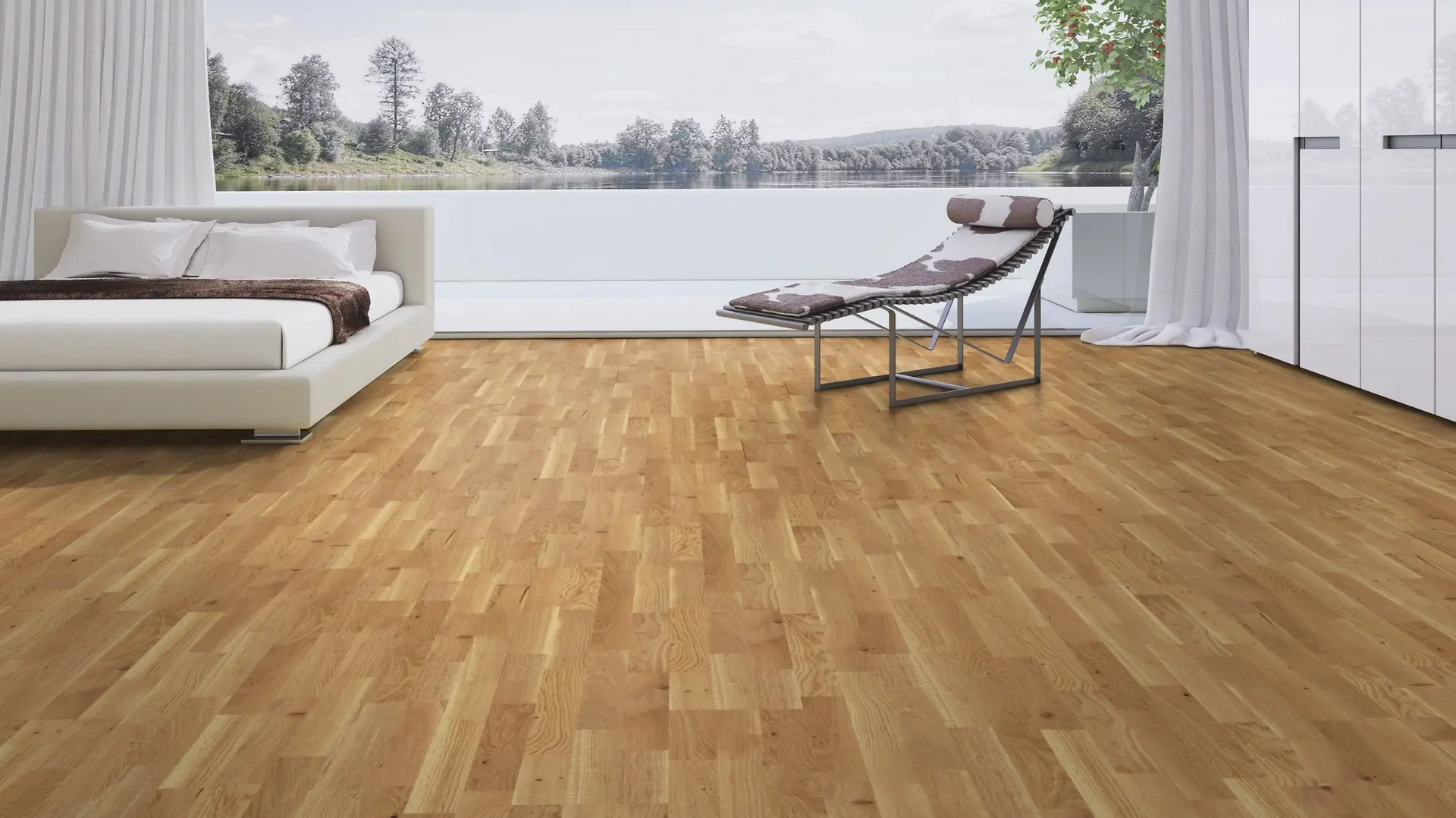 Weitzer Parkett Stab 2245 Eiche Natur lebhaft bunt ProActive+ (lackiert) – Bild 4