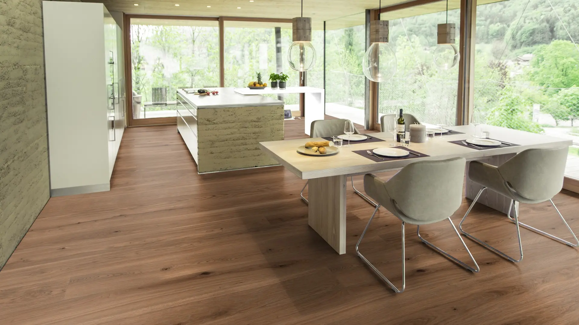 Weitzer Parkett Diele 2245 Eiche Amber lebhaft ProVital finish (geölt) – Bild 5