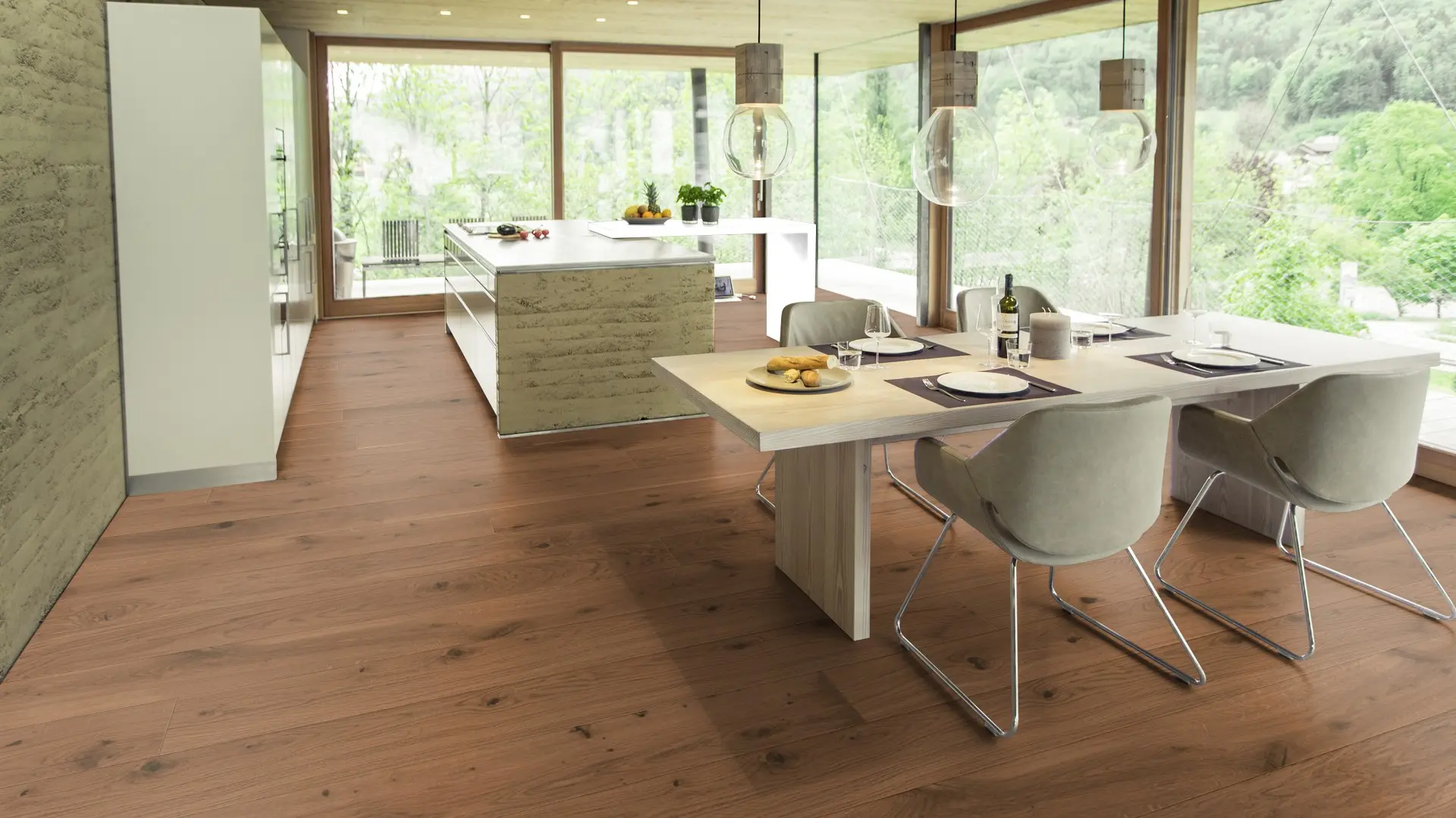 Weitzer Parkett Diele 2245 Eiche Amber wild ProVital finish (geölt) – Bild 5