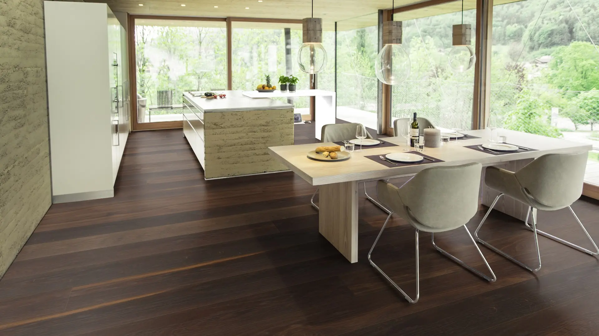 Weitzer Parkett Diele 2245 Eiche Natur lebhaft ProActive+ (lackiert) – Bild 5