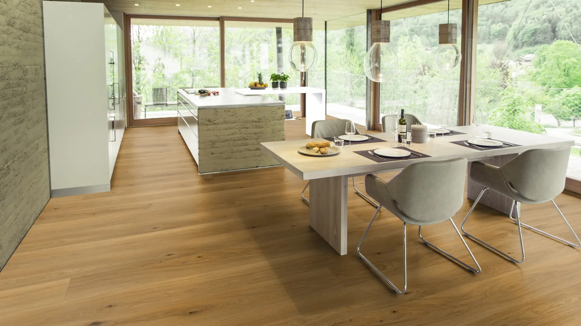 Weitzer Parkett Diele 2245 Eiche Mandel lebhaft ProVital finish (geölt) – Bild 5