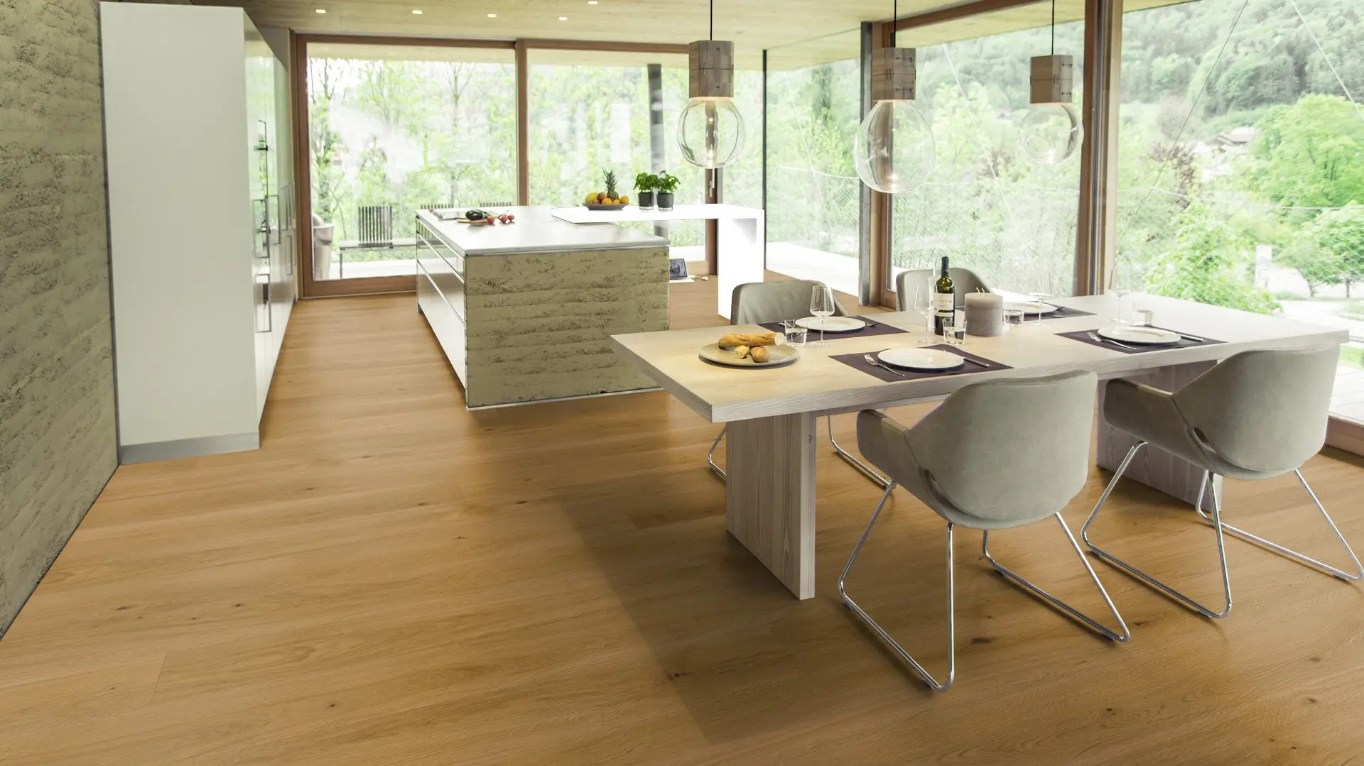 Weitzer Parkett Diele 2245 Eiche Mandel lebhaft ProVital finish (geölt) – Bild 5