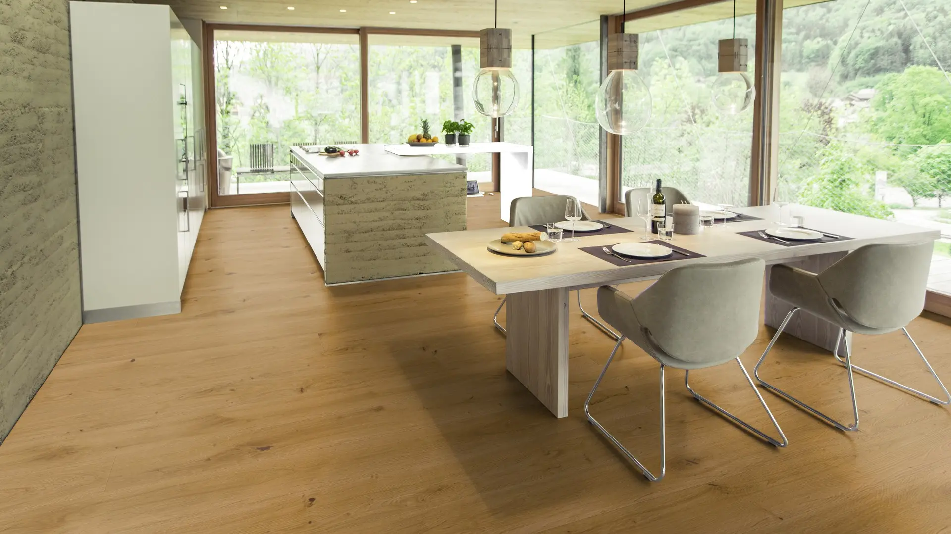 Weitzer Parkett Diele 2245 Eiche Mandel wild ProVital finish (geölt) – Bild 5