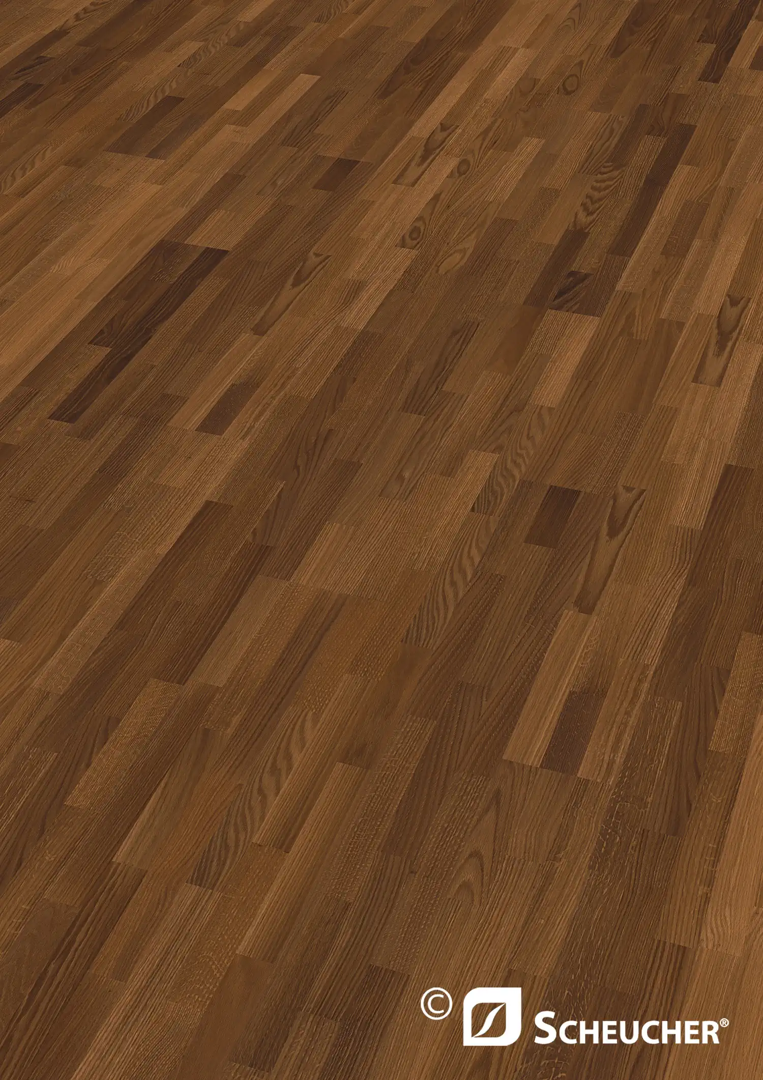 Scheucher Parkett 3-Stab Woodflor182 Eiche kerngeräuchert medium Natur Natura Geschliffen Seda