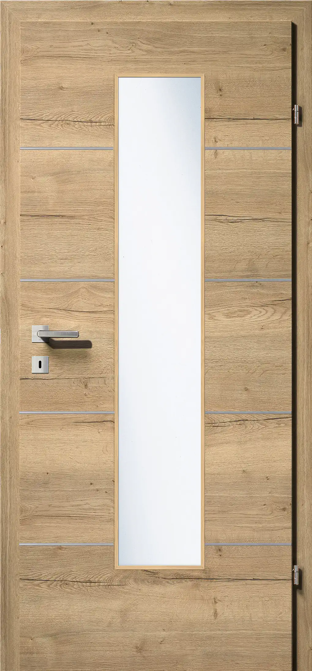 Kunex CPL Laminattüre Ripped Eiche quer Holznachbildung – Bild 10
