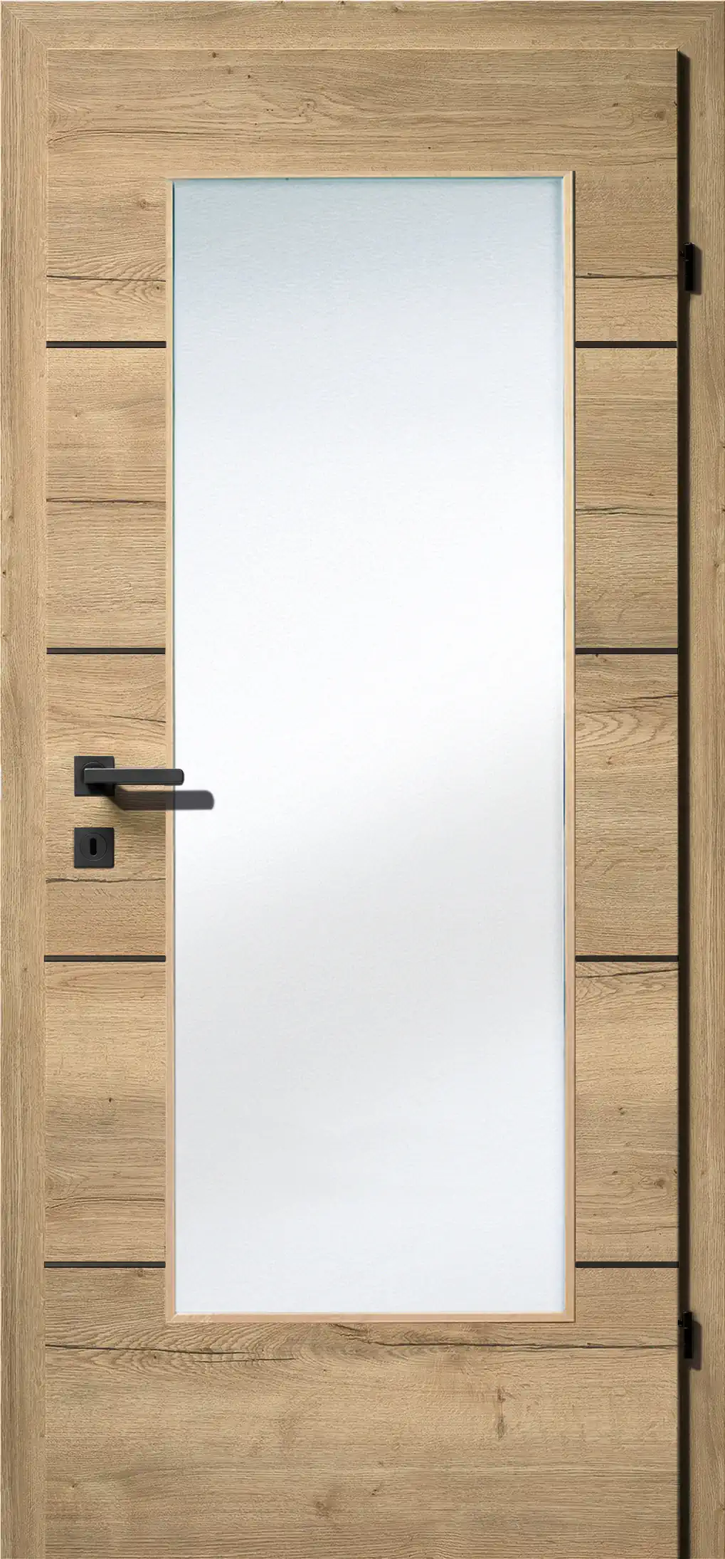 Kunex CPL Laminattüre Ripped Eiche quer Holznachbildung – Bild 8