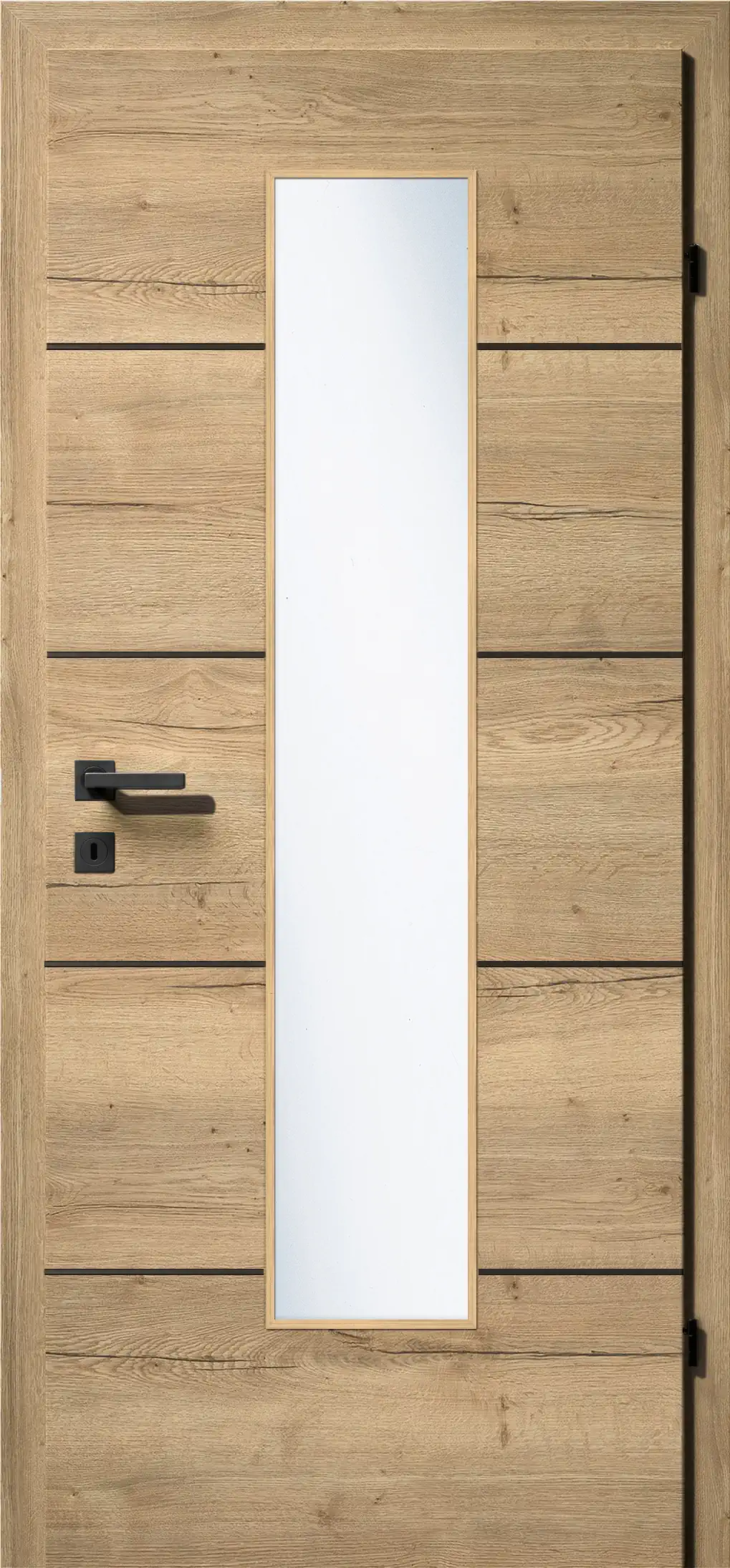 Kunex CPL Laminattüre Ripped Eiche quer Holznachbildung – Bild 7