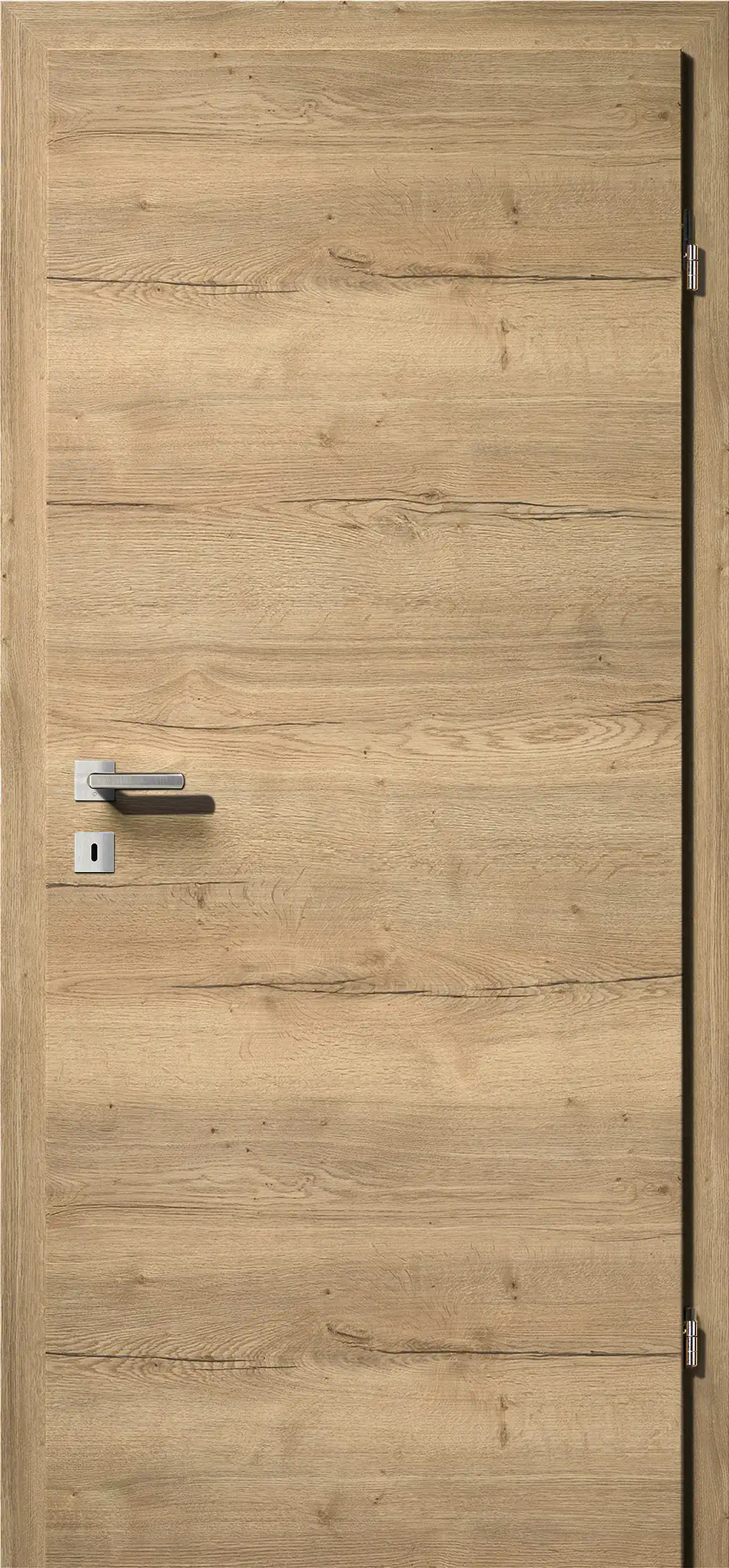 Kunex CPL Laminattüre Ripped Eiche quer Holznachbildung