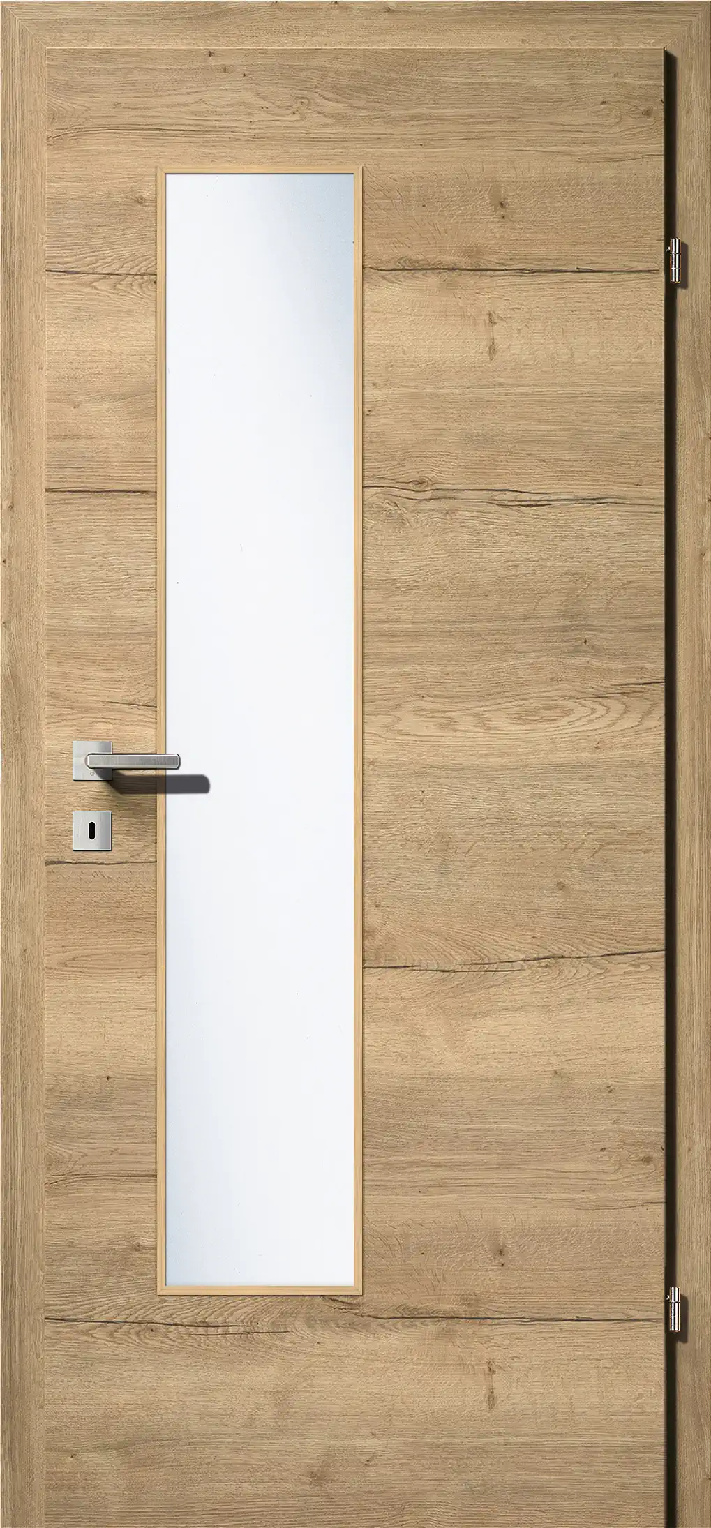 Kunex CPL Laminattüre Ripped Eiche quer Holznachbildung – Bild 2