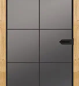 Kunex Glastür City Loft 02 mit Zarge und Drücker