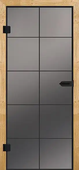Kunex Glastür City Loft 02 mit Zarge und Drücker