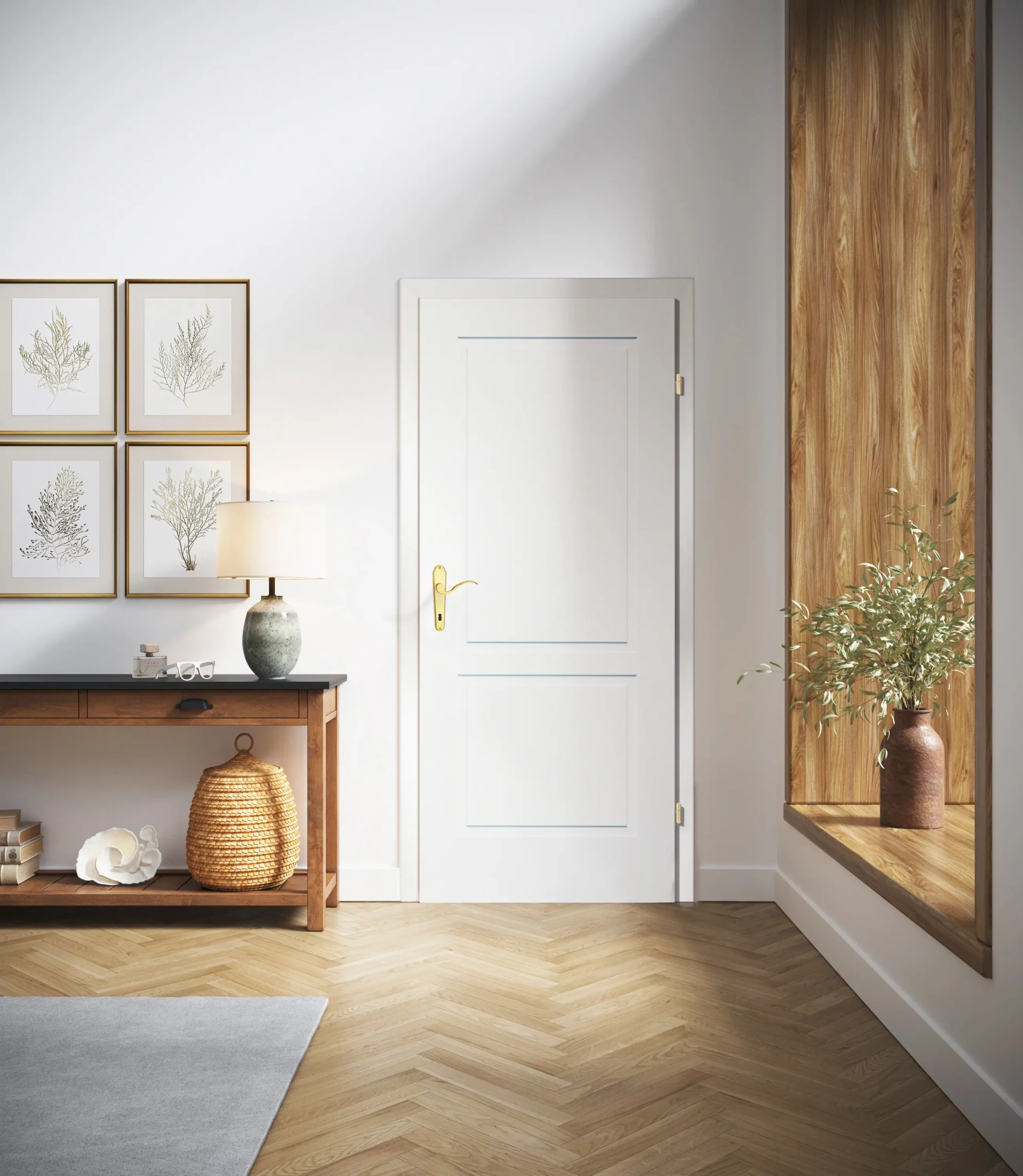 Kunex Alt Wien Türe weiß Art 111 profiliert 85 cm x 203 cm, Rechts – Bild 2