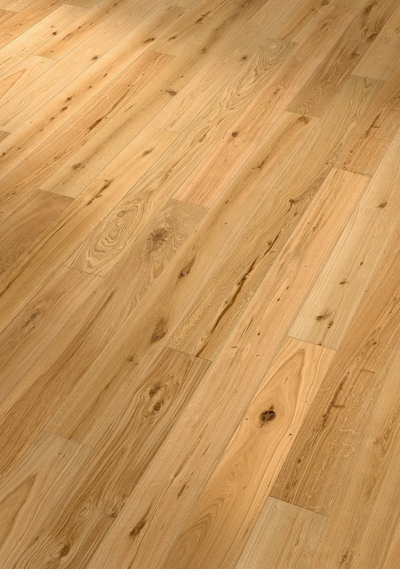 Admonter Parkett Landhausdiele Eiche naturelle, gebürstet, gefast, geölt 2400 mm – Bild 2